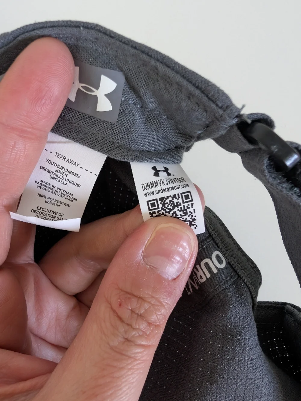 Under Armour Youth UA Free Fit Gray Baseball Cap Kids Breathable